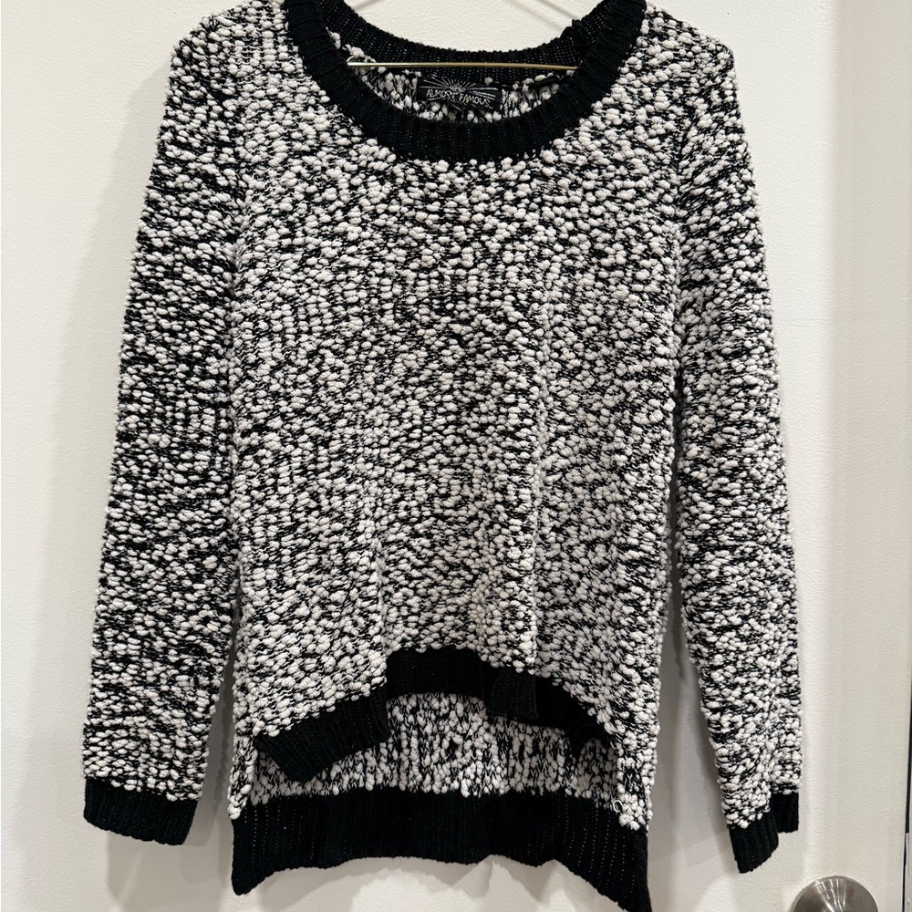 Cozy Black and White Sweater